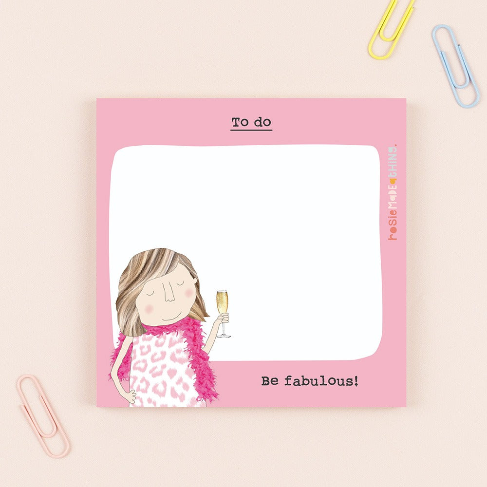 Be Fabulous Sticky Jot By RosieMadeAThing