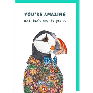 You’re Amazing Puffin Card By RosieMadeAThing