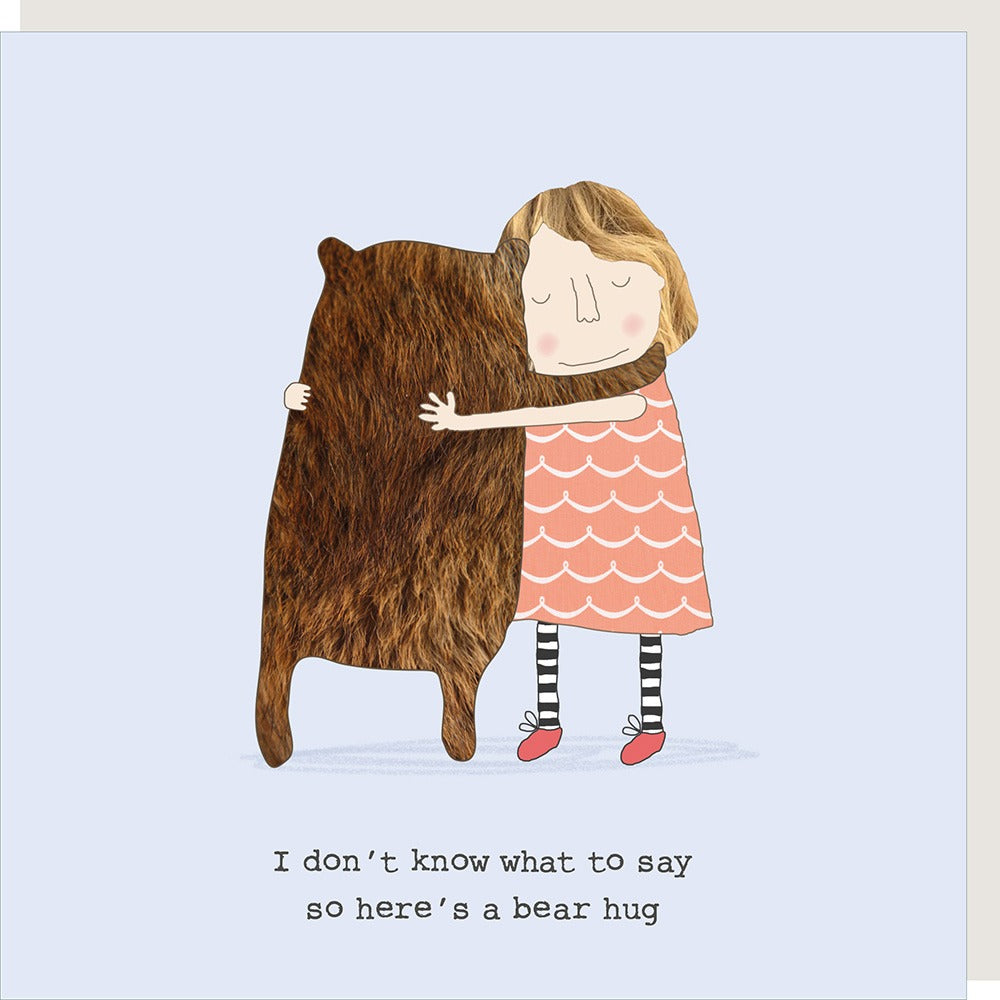 Bear Hug Thinking Of You Card By RosieMadeAThing