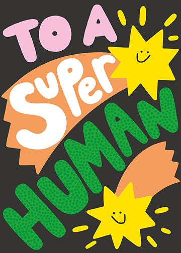 Super Human Blank Card