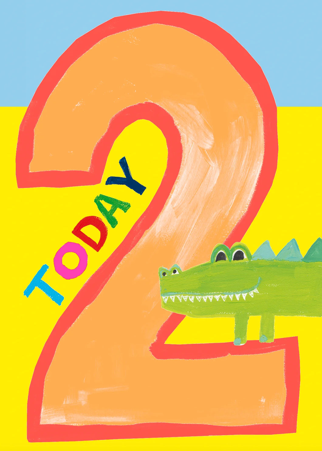 2 Today Crocodile Birthday Card