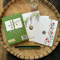 Bees & Flowers Box 8 Notecards