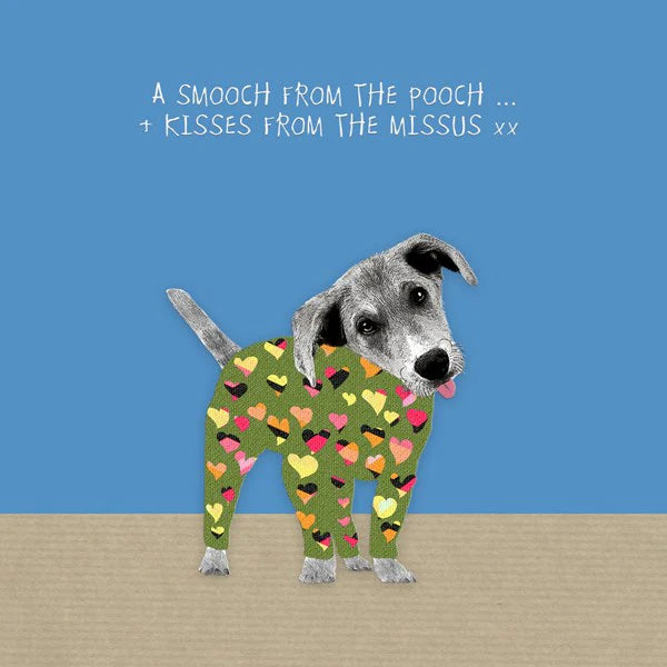 Smooch from Pooch Blank Card