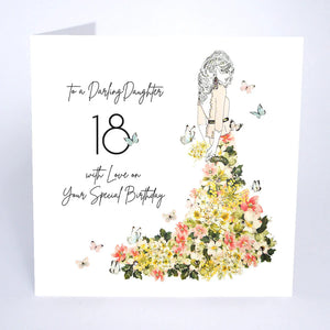Darling Daughter 18 Blank Card