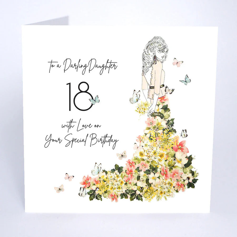 Darling Daughter 18 Blank Card
