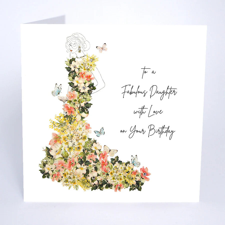 Fabulous Daughter Blank Birthday Card