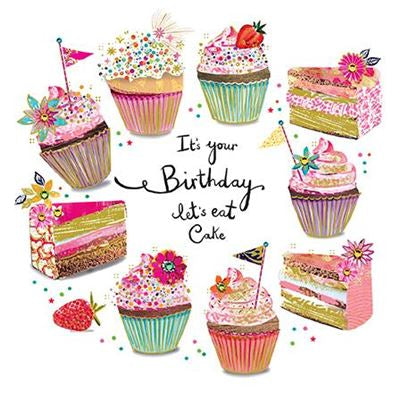 Lets Eat Cake Birthday Card