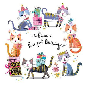 Purr-fect Cat Birthday Card