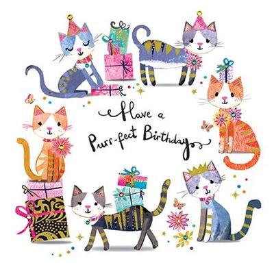 Purr-fect Cat Birthday Card