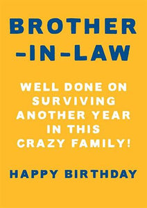 Surviving This Family Brother-In-Law Birthday Card