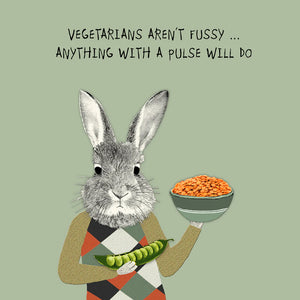 Vegetarians Pulses Blank Card