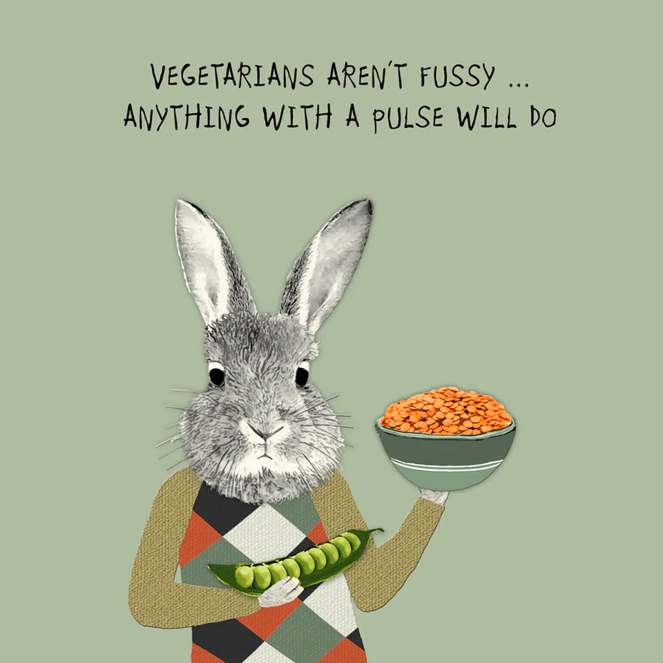 Vegetarians Pulses Blank Card