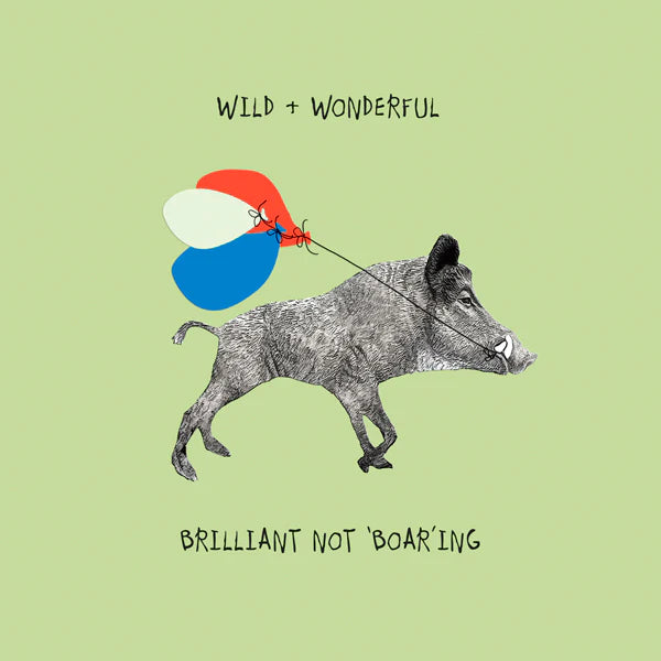 Wild Boar Blank Card