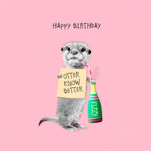 Otter Birthday Card