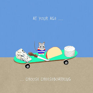 Choose Cheese Boarding Blank Card
