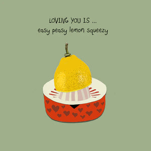 Easy Peasy Lemon Blank Card