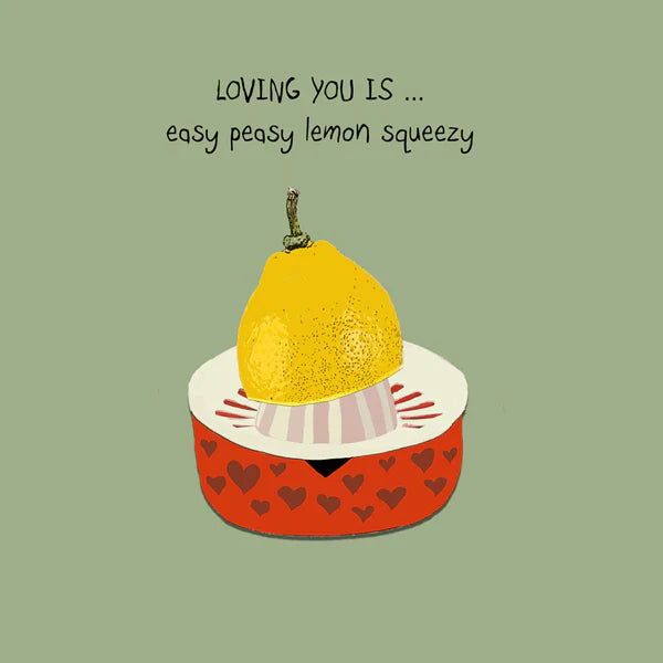 Easy Peasy Lemon Blank Card