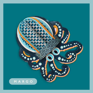 Margo The Octopus 3d Pop-up Card by Wallypops