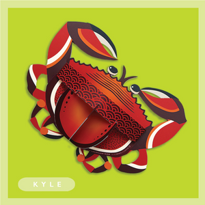 Kyle The Crab 3d Pop-up Card by Wallypops
