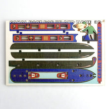 Load image into Gallery viewer, Canal Narrow Boat  3D Pop Up Wooden Postcard
