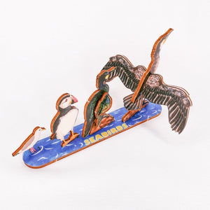 Seabirds 3D Pop Up Wooden Postcard