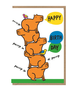 Parrrp Blank Happy Birthday Card