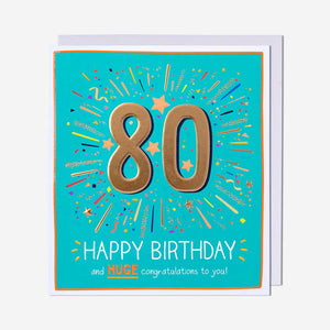 80th Birthday Card