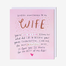 Load image into Gallery viewer, Wife Happy Anniversary Card
