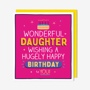 Wonderful Daughter Birthday Card