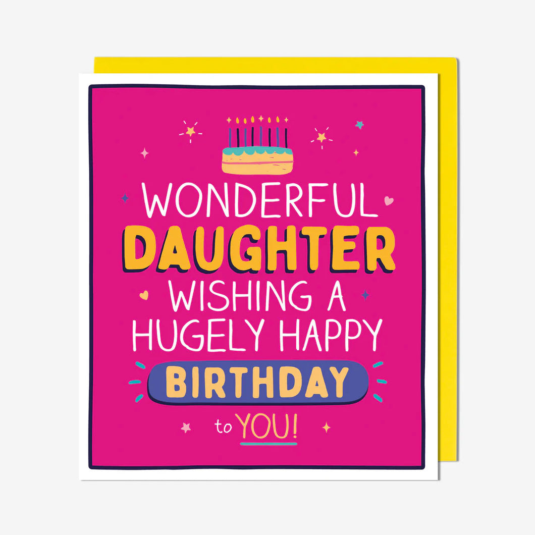 Wonderful Daughter Birthday Card