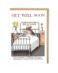 Nil By Mouse Medicine, Hospital Get Well Soon Card