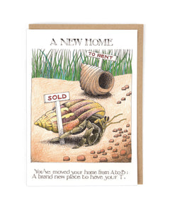 Hermit Crab New Home Card