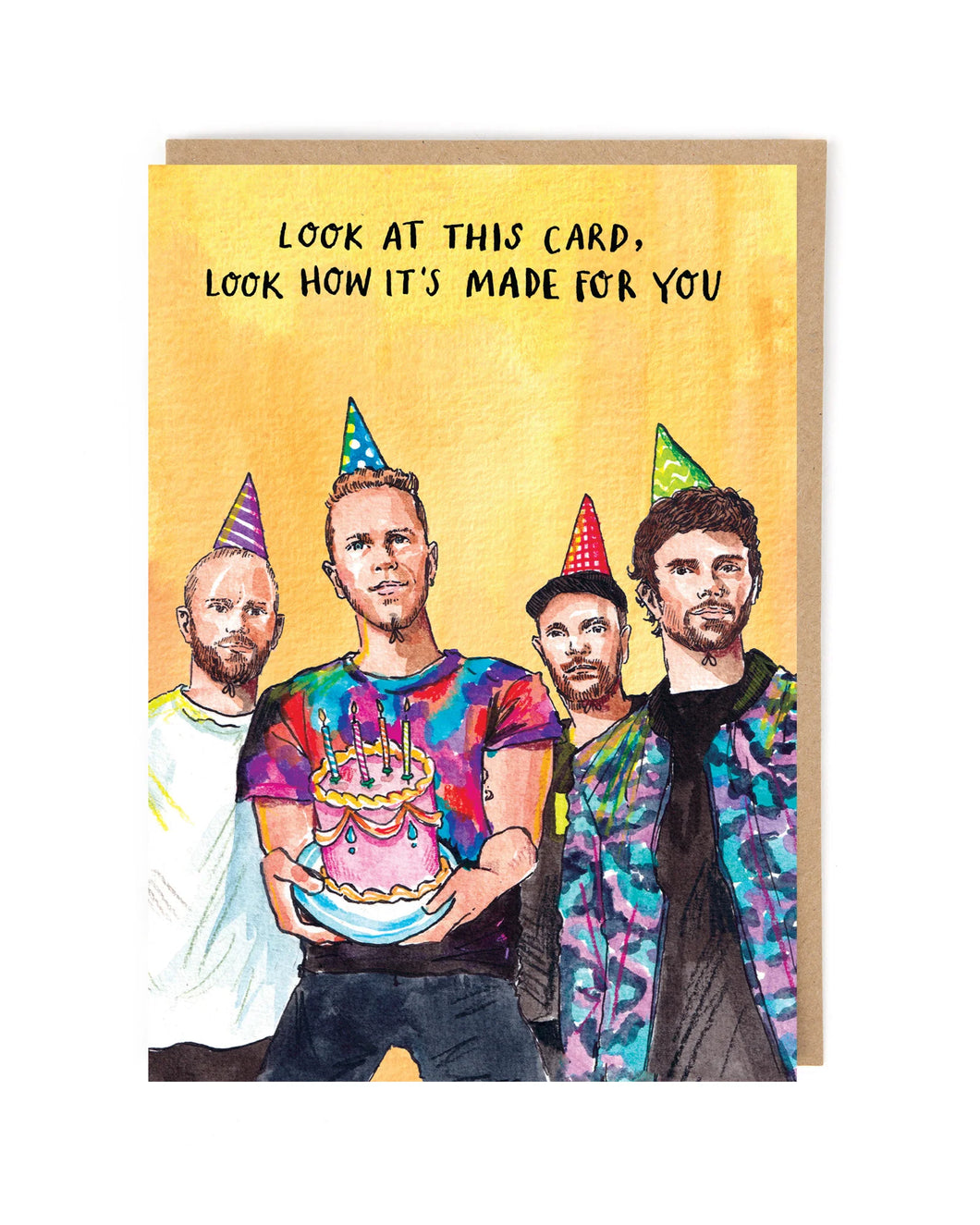Look How It’s Made For You Coldplay Birthday Card