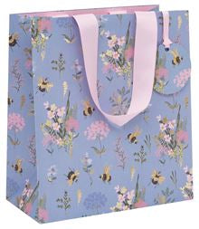 Blue Bee Meadow Medium Gift Bag