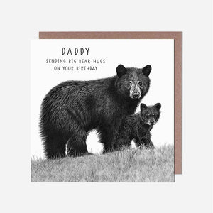 Bear Hugs Daddy Birthday Card
