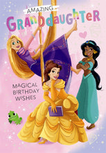 Load image into Gallery viewer, Disney Princess Granddaughter Birthday Card
