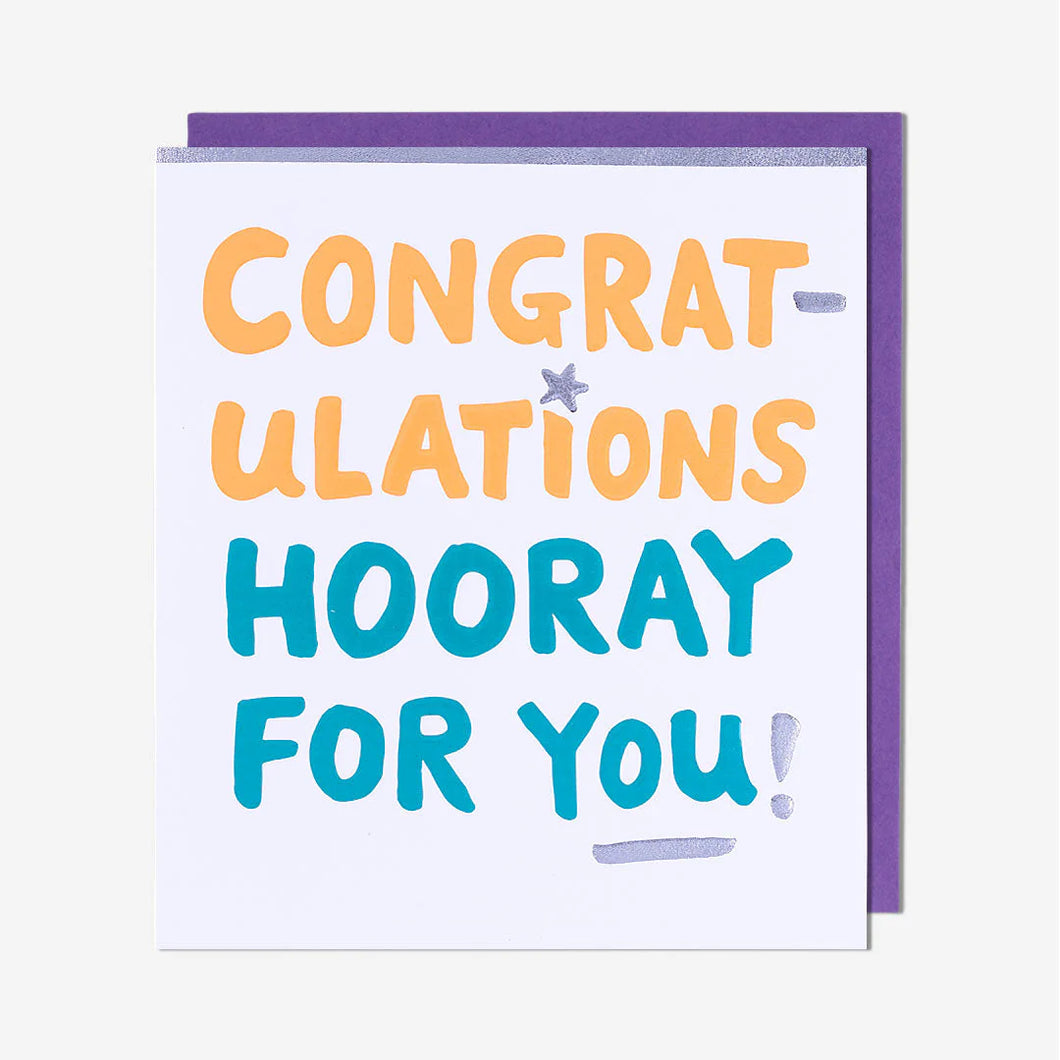 ‘Hooray For You’ Congratulations Card