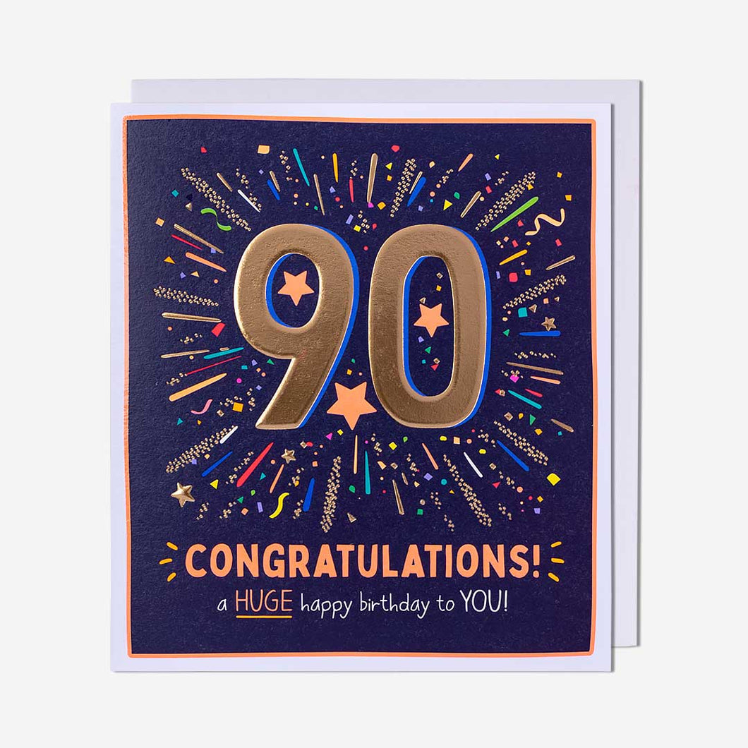 Congratulations 90th Birthday Card