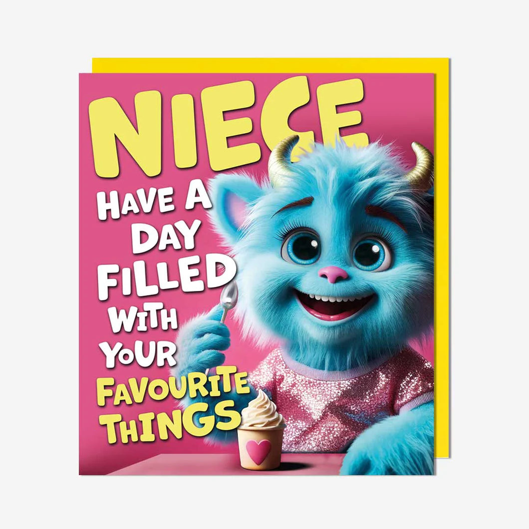 Favourite Things Niece Birthday Card