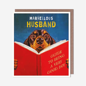 Marvellous Husband Very Good Boy Birthday Card