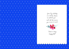 Load image into Gallery viewer, Flowers 90th Birthday Card
