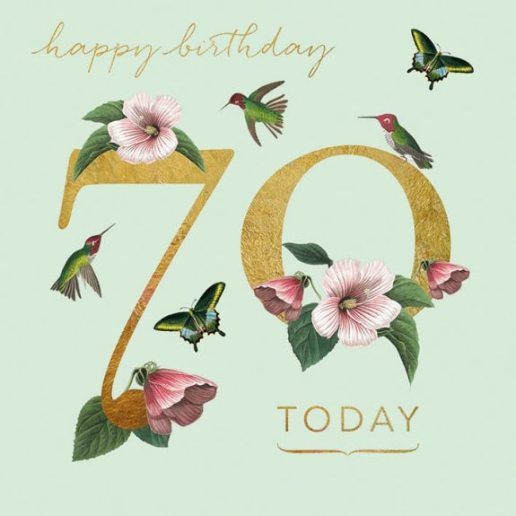 70th Birthday Card
