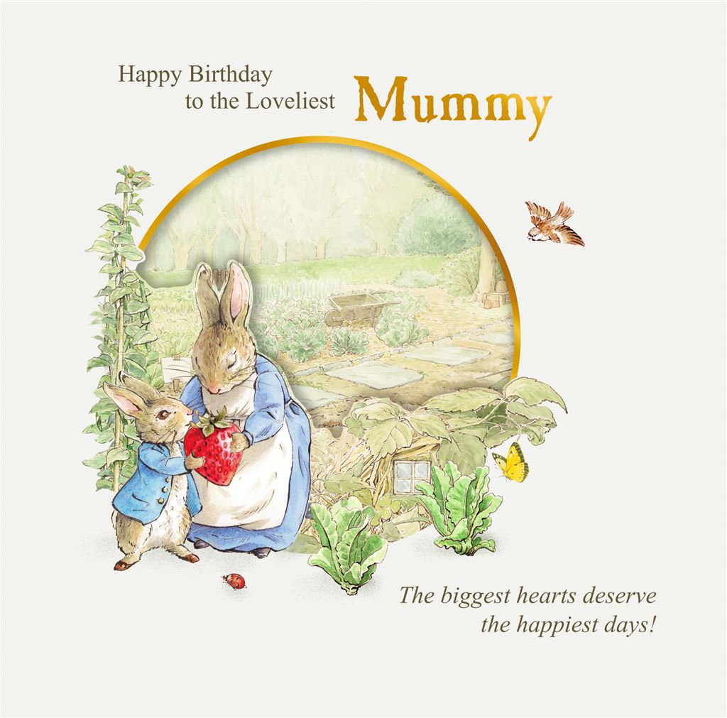 Peter Rabbit Mummy Birthday Card
