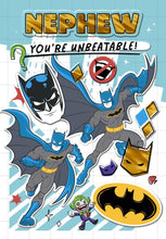 Load image into Gallery viewer, Nephew Batman Birthday Card
