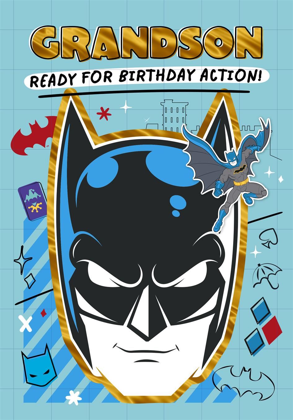 Grandson Batman Birthday Card