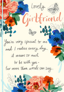 Lovely Girlfriend Birthday Card