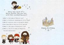 Load image into Gallery viewer, Harry Potter Wizards Grandson Birthday Card

