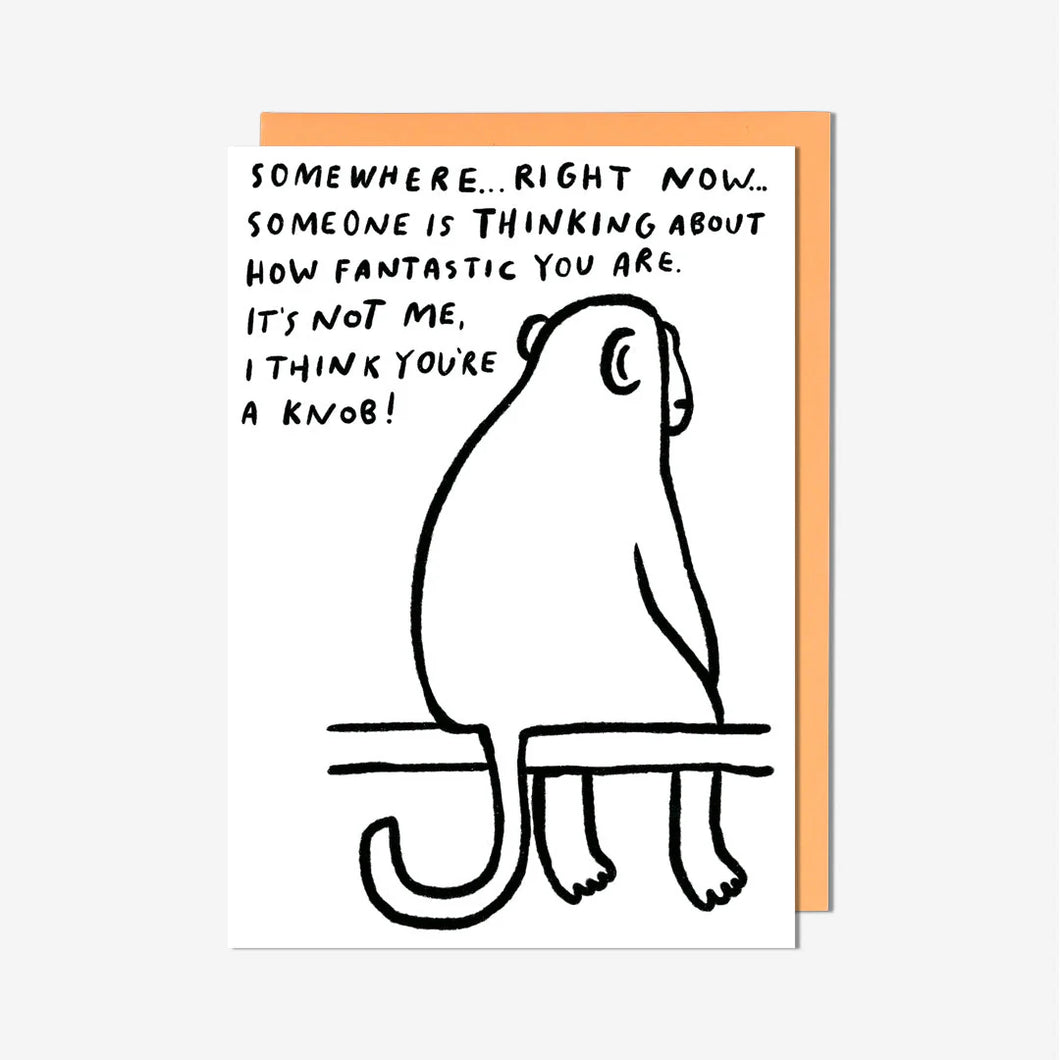 Monkey Birthday Card