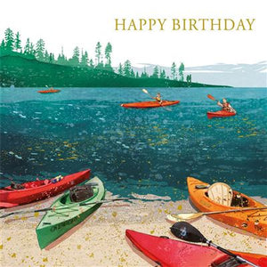 Sea Kayak Birthday Card