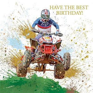 Quad Bike Birthday Card